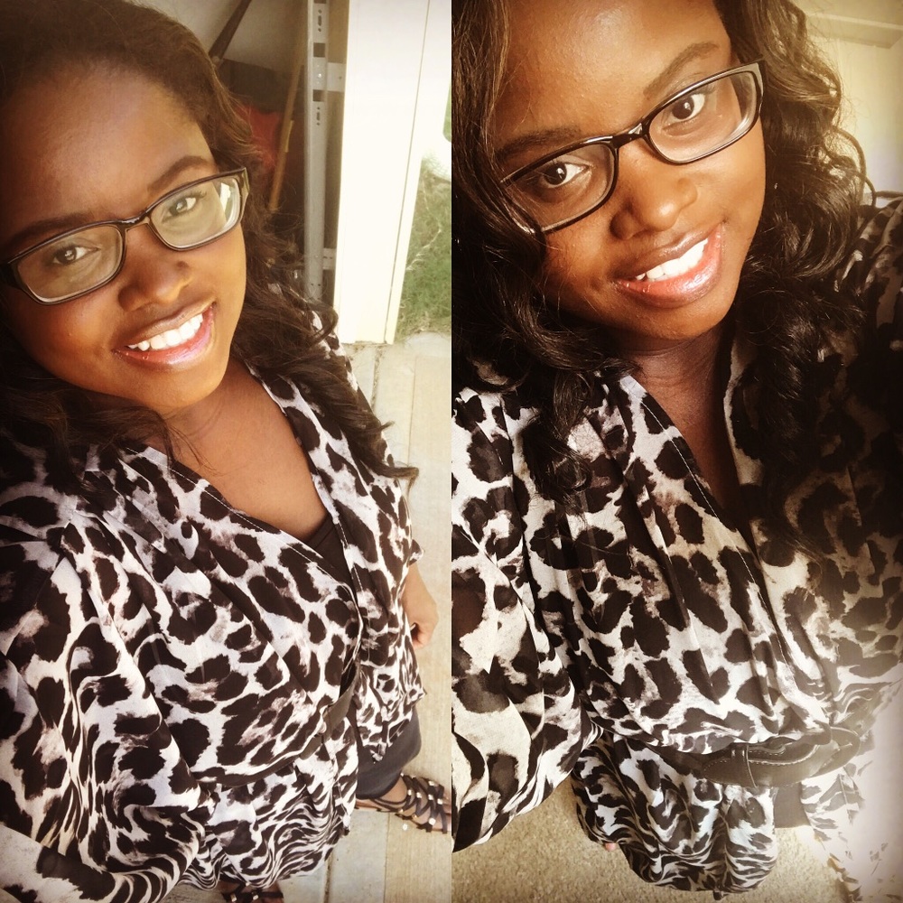 Leopard print cardigan